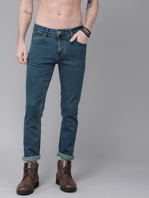 

Roadster Men Navy Blue Skinny Fit Mid-Rise Clean Look Stretchable Jeans