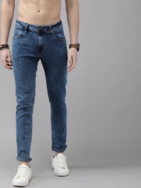 

Roadster Men Blue Skinny Fit Mid-Rise Moisture Retain Performance Jeans