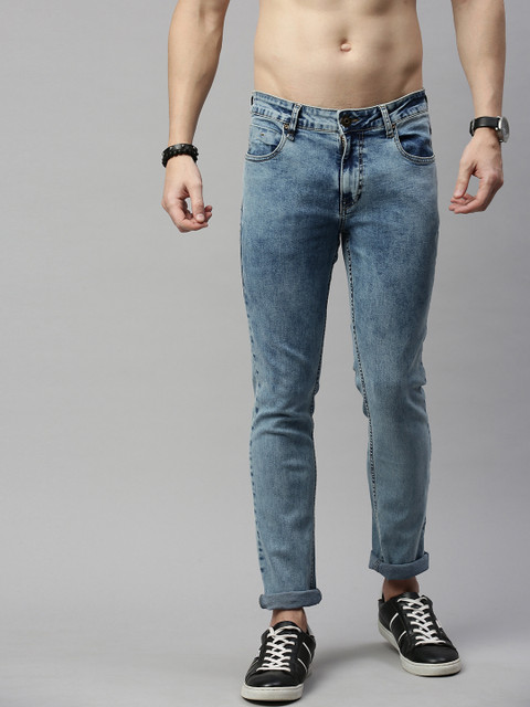 

Roadster Men Blue Skinny Fit Mid-Rise Clean Look Stretchable Jeans