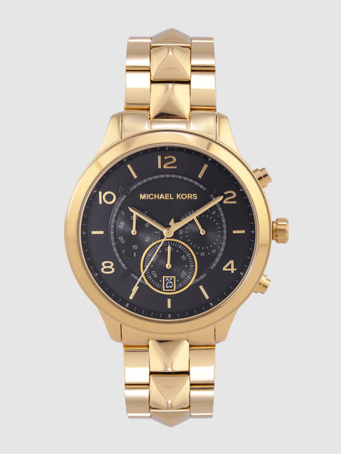 

Michael Kors Women Black Runway Mercer Chronograph Watch MK6712