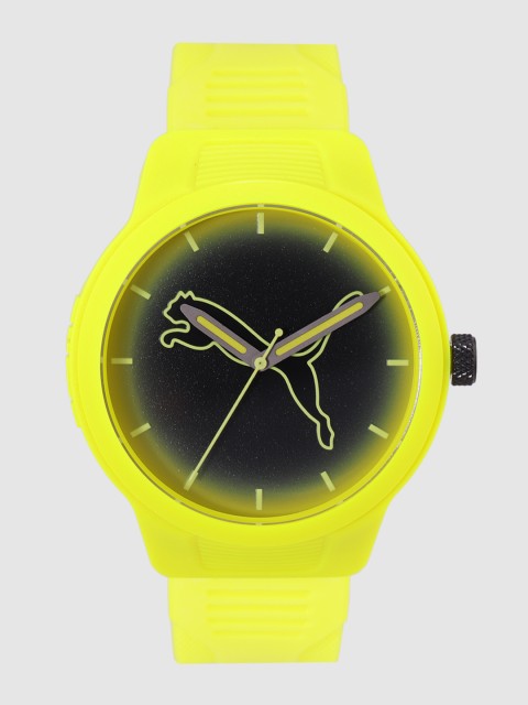 

Puma Men Black Brand Logo Printed Reset V2 Analogue Watch P5026