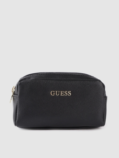 

GUESS Women Black Solid Cosmetic Pouch