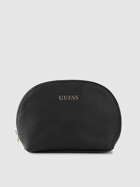 

GUESS Women Black Solid Cosmetic Pouch