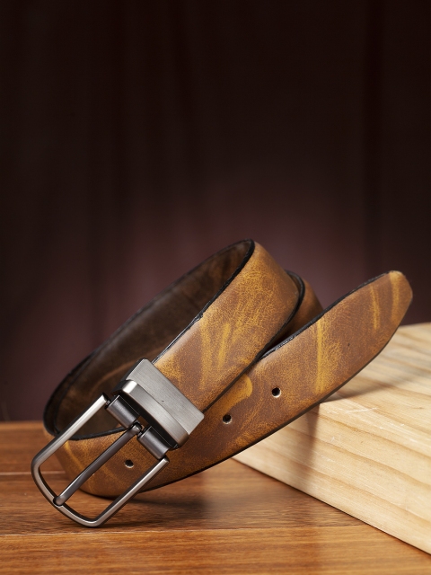 

HIGHLANDER Men Brown Printed Reversible Belt