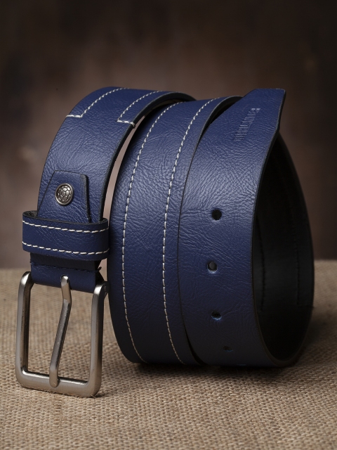 

HIGHLANDER Men Navy Blue Solid Belt