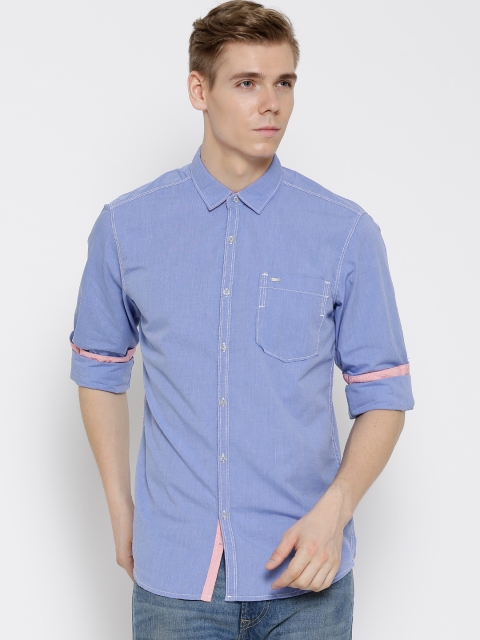 

Lee Blue Smart Slim Fit Casual Shirt