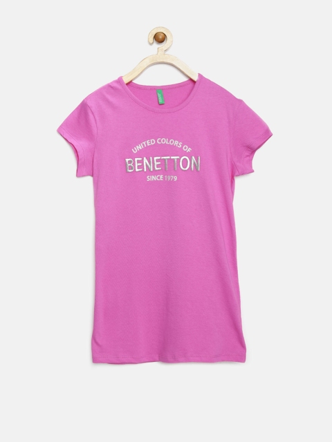 

United Colors of Benetton Girls Magenta Top
