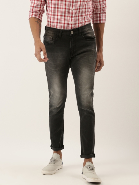 

SINGLE Men Grey Slim Fit Mid-Rise Clean Look Stretchable Jeans