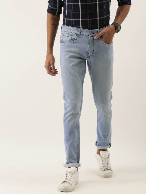 

SINGLE Men Blue Slim Fit Mid-Rise Clean Look Stretchable Jeans
