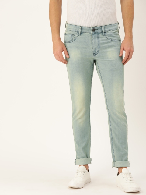 

SINGLE Men Blue Slim Fit Mid-Rise Clean Look Jeans