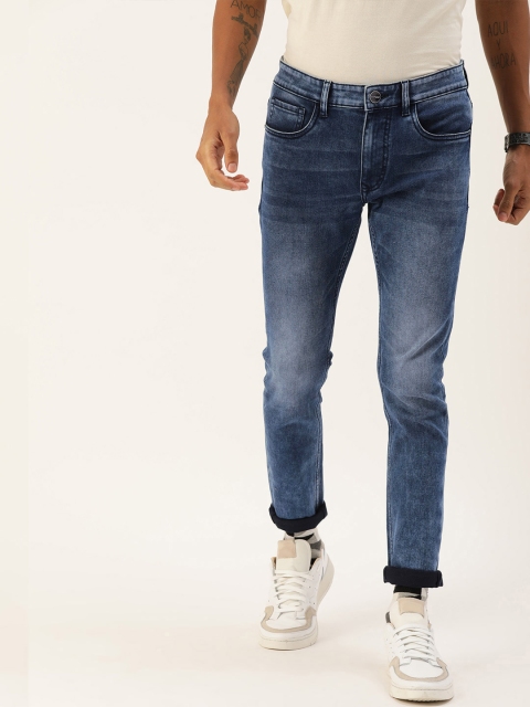 

SINGLE Men Blue Skinny Fit Mid-Rise Clean Look Stretchable Jeans