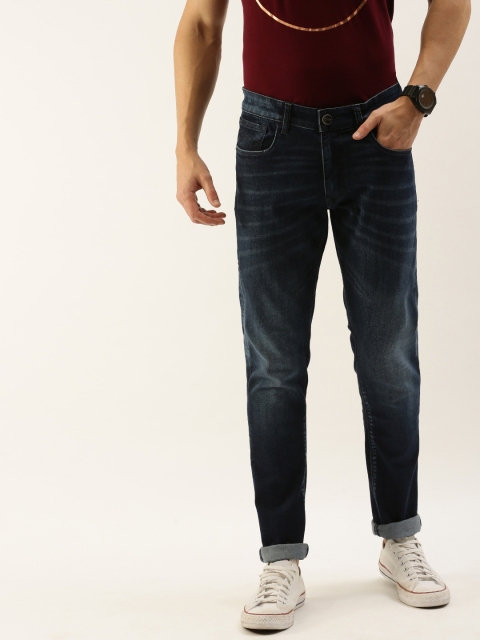 

SINGLE Men Blue Slim Fit Mid-Rise Clean Look Stretchable Jeans