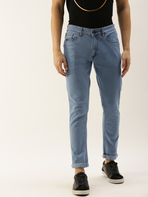 

SINGLE Men Blue Slim Fit Mid-Rise Clean Look Stretchable Jeans