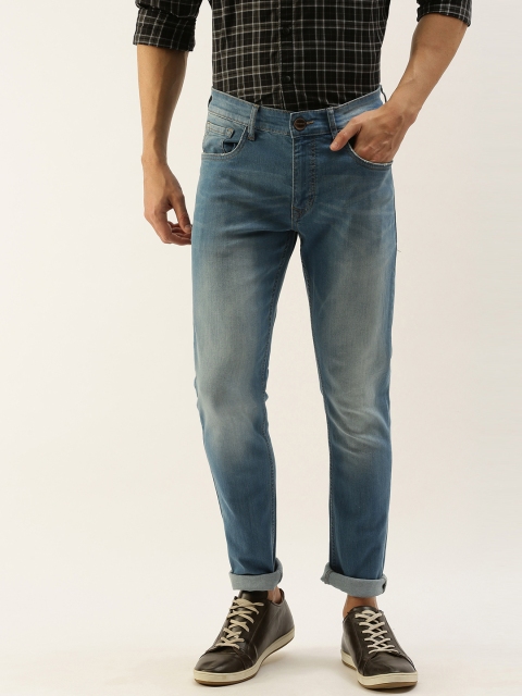 

SINGLE Men Blue Skinny Fit Mid-Rise Clean Look Stretchable Jeans