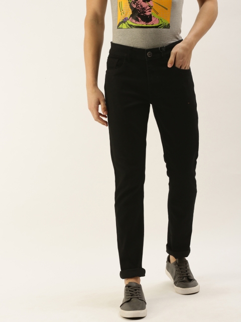 

SINGLE Men Black Slim Fit Mid-Rise Clean Look Stretchable Jeans