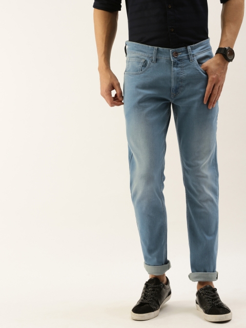 

SINGLE Men Blue Slim Fit Mid-Rise Clean Look Jeans