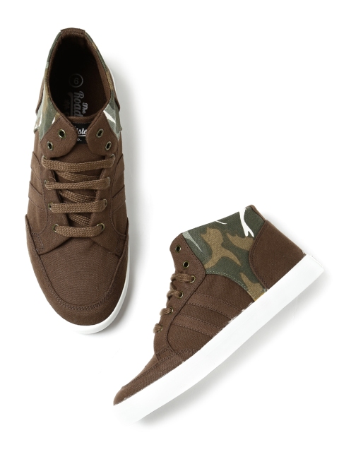 

Roadster Men Brown Printed Sneakers