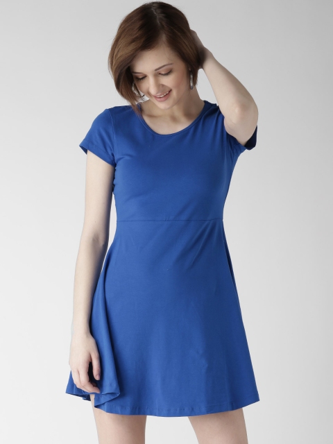 

Silvian Heach Women Blue Solid Fit & Flare Dress