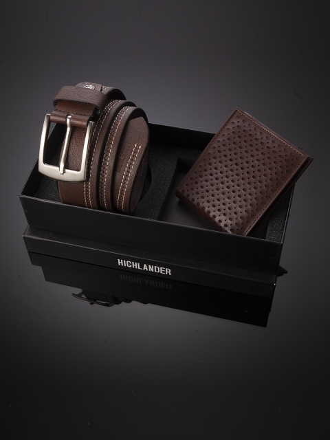 

HIGHLANDER Men Accessory Gift Set, Brown