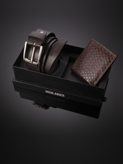 

HIGHLANDER Men Brown Accessory Gift Set
