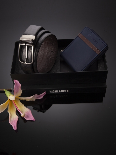 

HIGHLANDER Men Accessory Gift Set, Navy blue