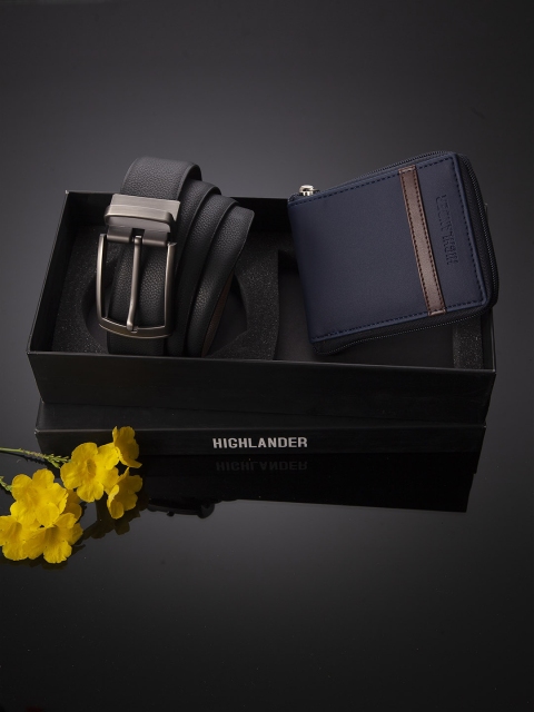 

HIGHLANDER Men Accessory Gift Set, Navy blue