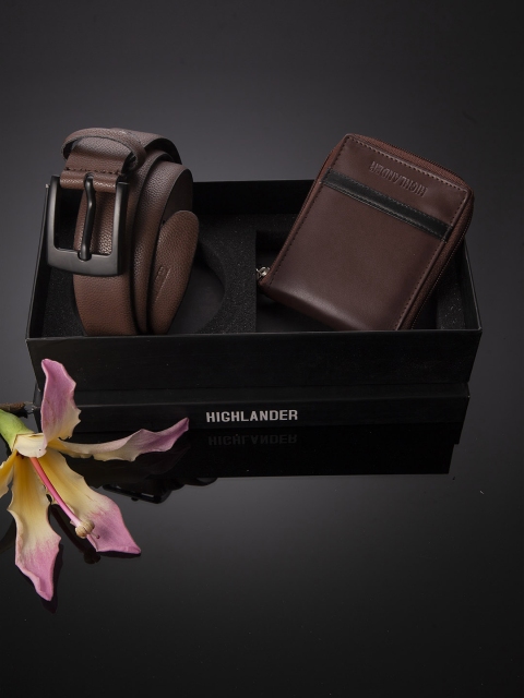 

HIGHLANDER Men Accessory Gift Set, Brown