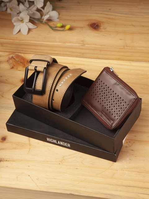 

HIGHLANDER Men Accessory Gift Set, Beige