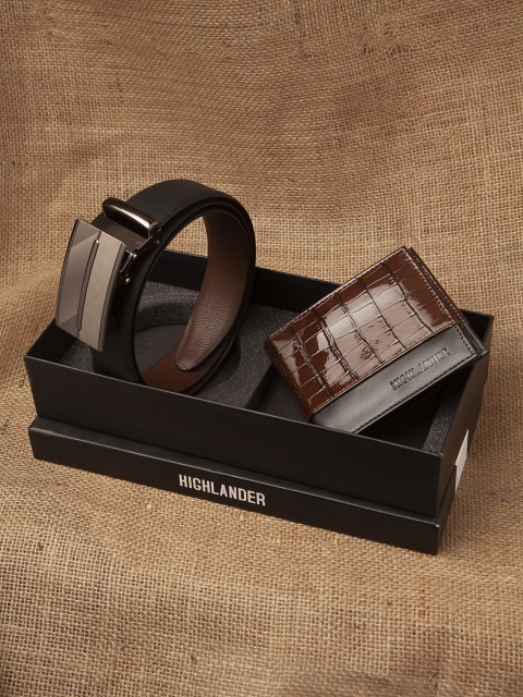 

HIGHLANDER Men Accessory Gift Set, Brown