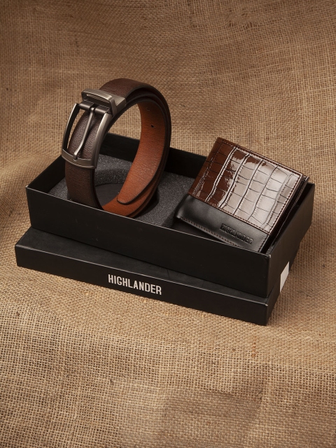 

HIGHLANDER Men Accessory Gift Set, Brown