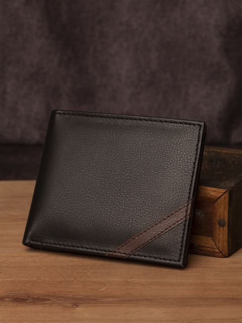 

HIGHLANDER Men Black Solid Two Fold Wallet