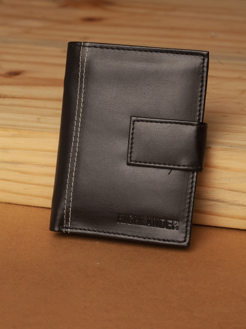 

HIGHLANDER Men Black Solid Two Fold Wallet