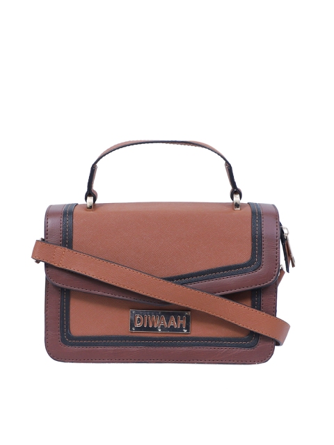 

Diwaah Tan Brown Solid Satchel