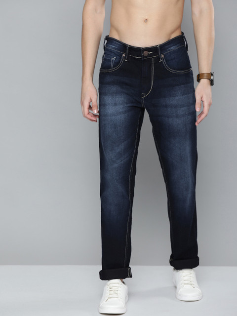 

HERE&NOW Men Blue Slim Fit Mid-Rise Clean Look Stretchable Jeans