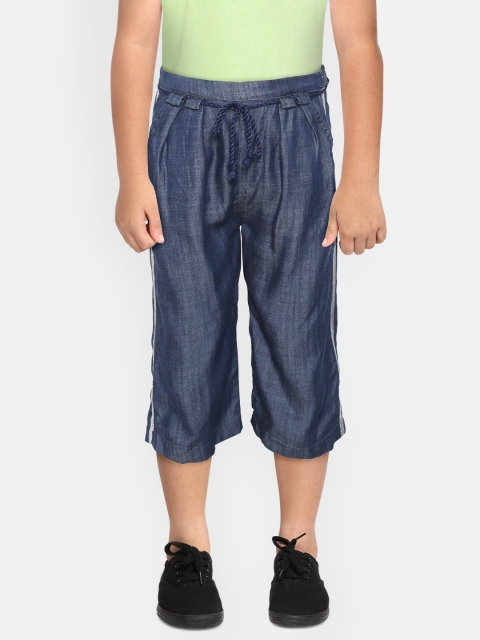 

Pepe Jeans Girls Blue Indigo Dyed Chambray Parallel Trousers