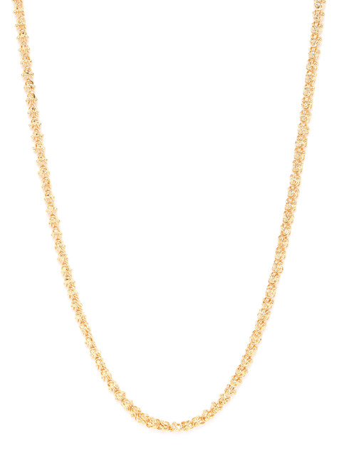 

D.C Creation Men Gold-Plated Handcrafted Scroll Link Chain