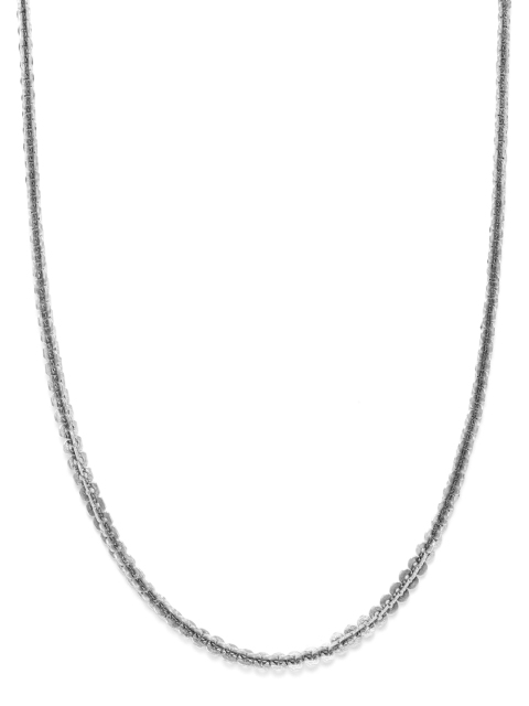 

D.C Creation Men Oxidised Silver-Plated Eco Friendly Brass Chain