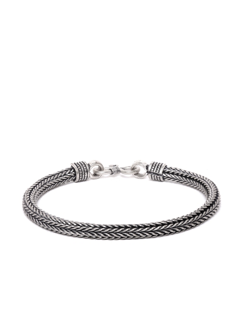 

D.C Creation Men Oxidised Silver-Plated Bracelet