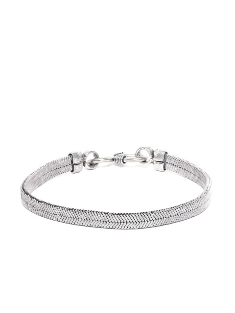 

D.C Creation Men Oxidised Silver-Plated Bracelet