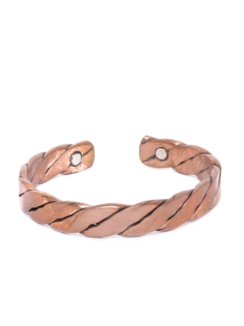 

D.C Creation Men Copper-Toned Gold-Plated Cuff Bracelet