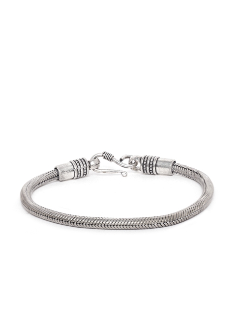 

D.C Creation Men Oxidised Silver-Plated Bracelet