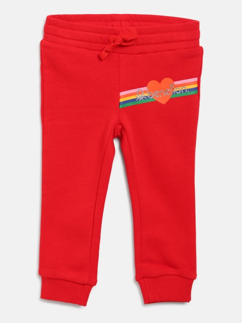 

United Colors of Benetton Girls Red Solid Joggers