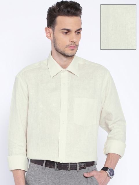 

ColorPlus Off White Linen Neo Classic Fit Formal Shirt