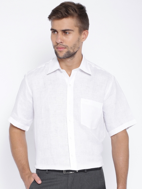

ColorPlus White Linen Neo Classic Fit Formal Shirt