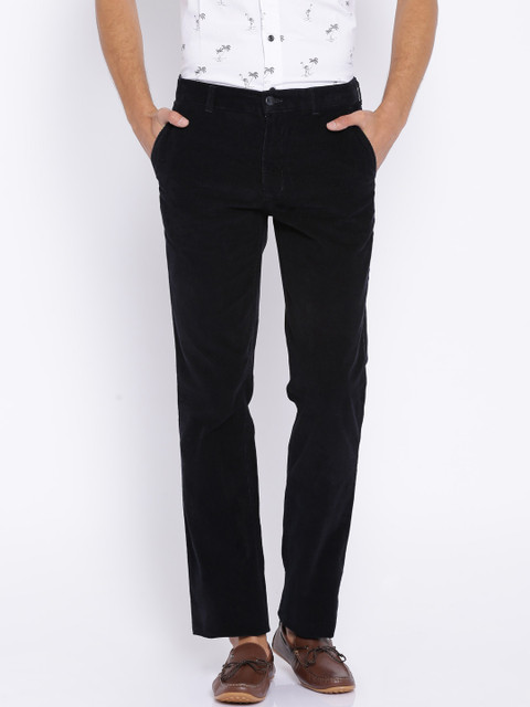 

ColourPlus Dark Blue Tailored Fit Corduroy Trousers