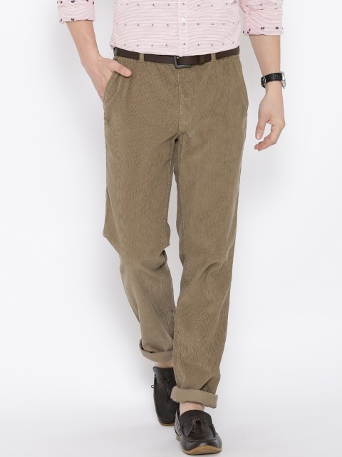 

ColorPlus Brown Tailored Fit Corduroy Trousers