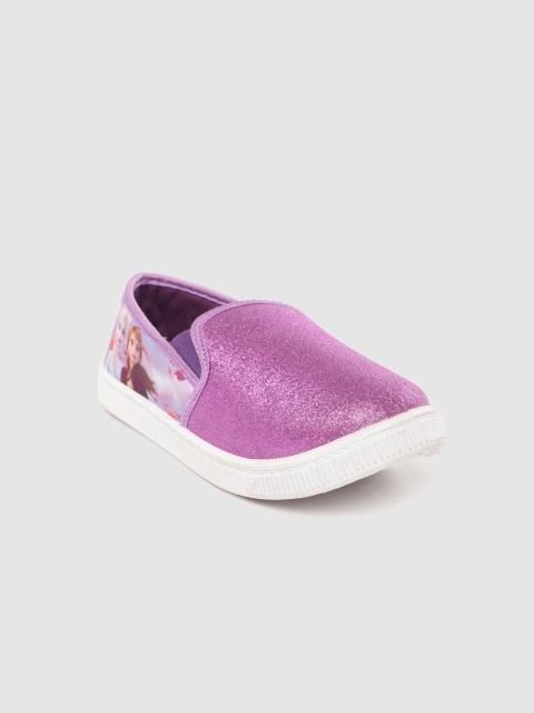 

Frozen Girls Purple Embellished Slip-On Sneakers with Frozen Print Detail