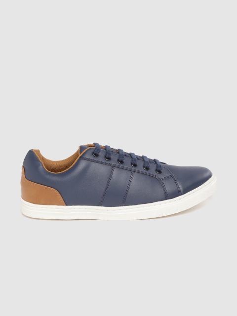 

INVICTUS Men Navy Blue Solid Sneakers