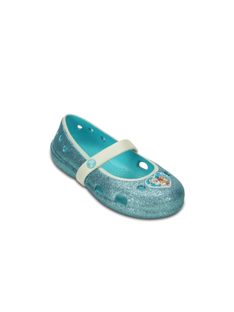 

Crocs Girls Blue Glitter Flat Shoes