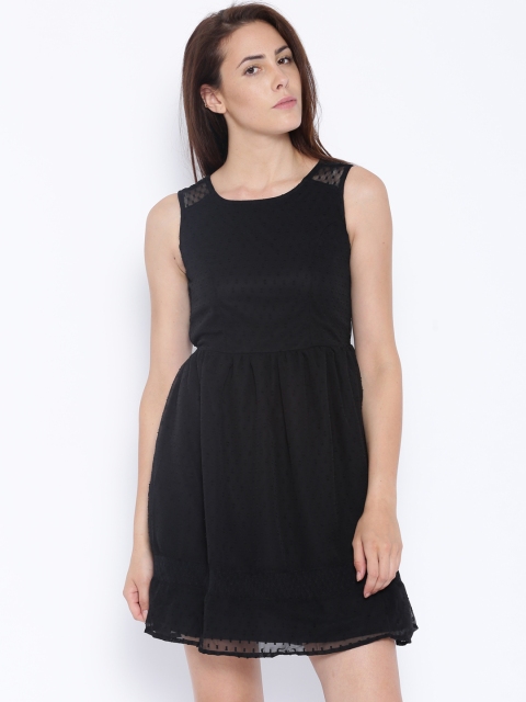 

Honey by Pantaloons Black Fit & Flare Dress